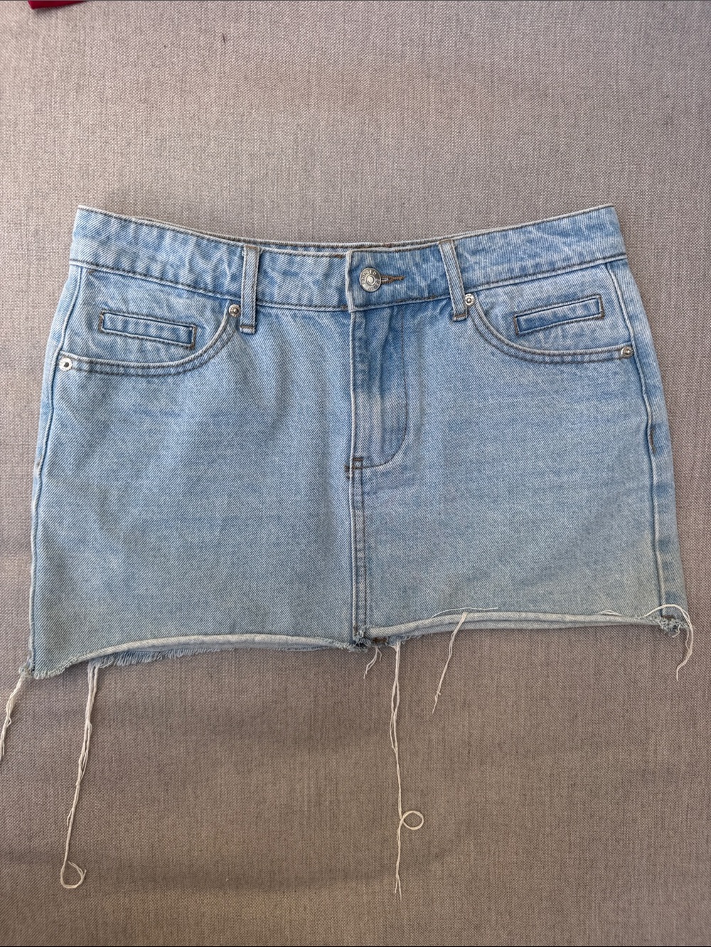 Edikted Jean Mini Skirt